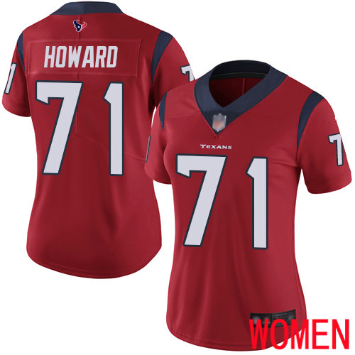 Houston Texans Limited Red Women Tytus Howard Alternate Jersey NFL Football 71 Vapor Untouchable